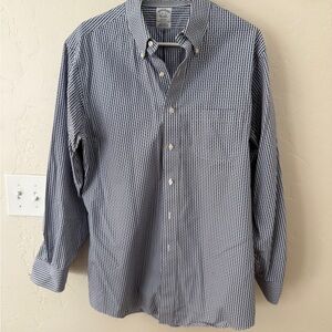 Brooks Brothers Men's Blue Checkered Shirt